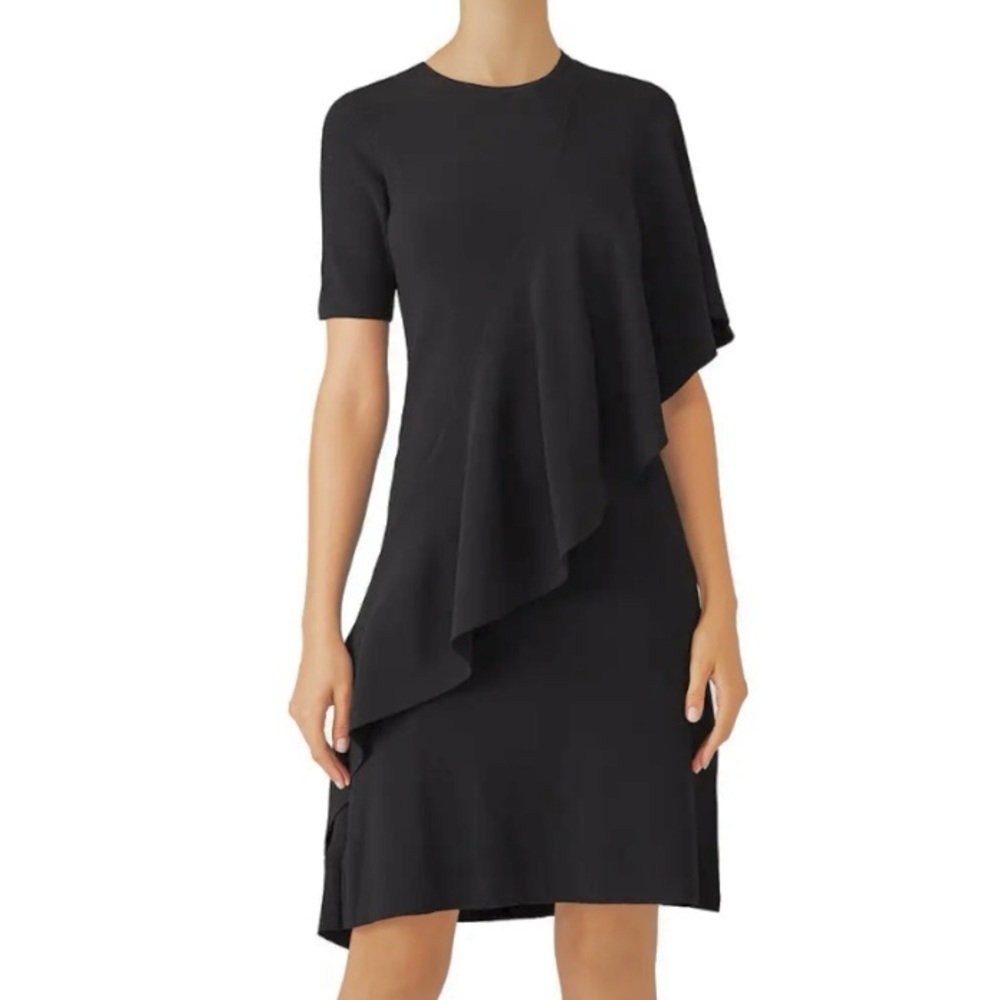 Opening Ceremony Black Flounce Dress